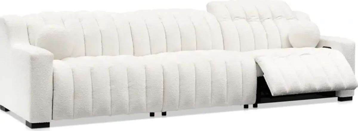 Coco 3-Piece Dual-Power Sofa - Snow