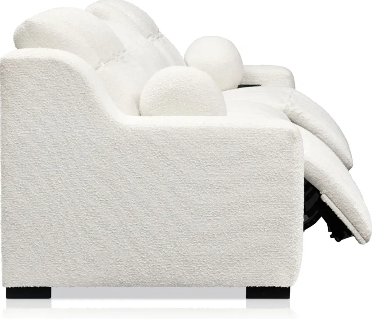 Coco 3-Piece Dual-Power Sofa - Snow