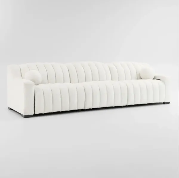 Coco 3-Piece Dual-Power Sofa - Snow