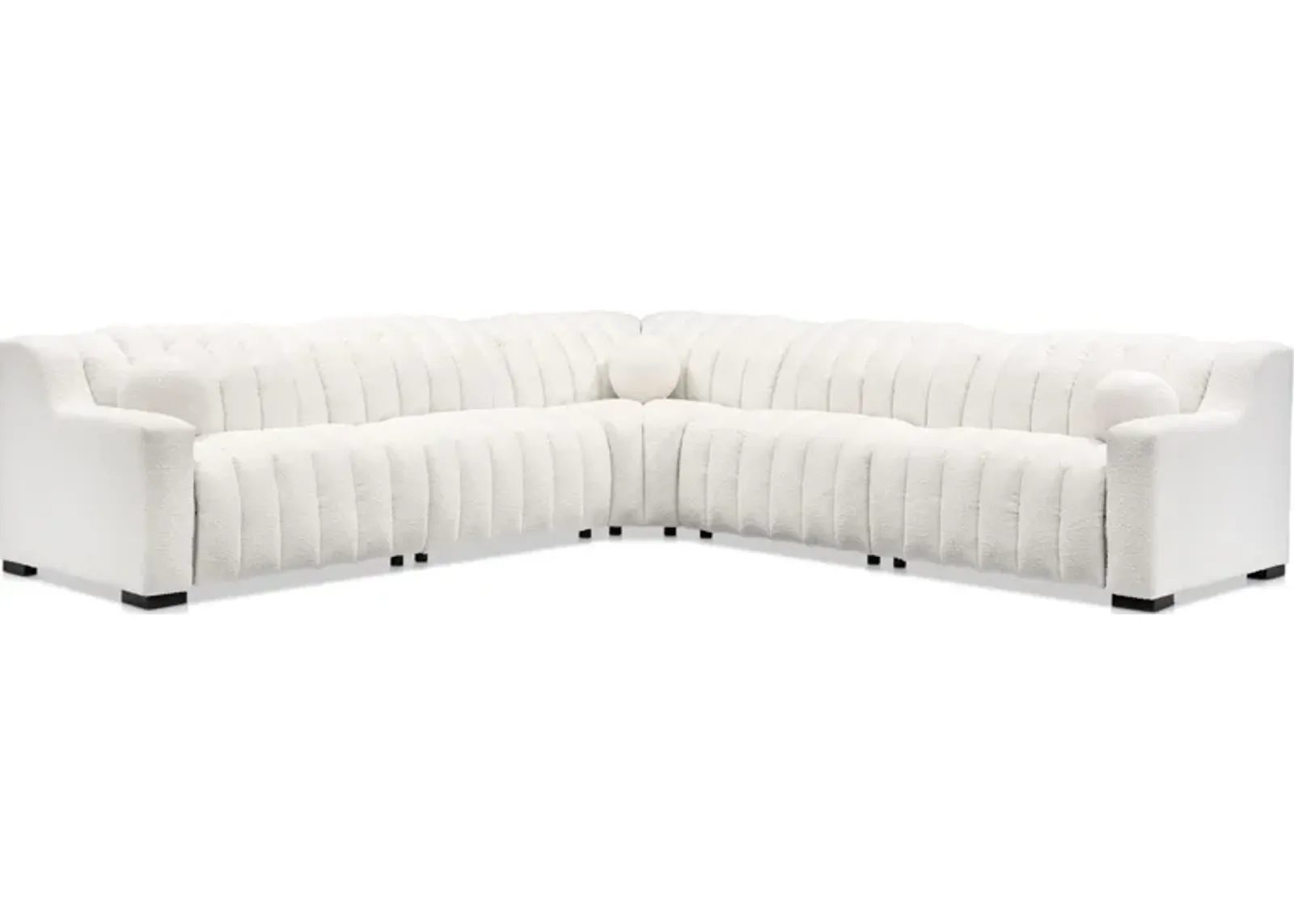 Coco 5-Piece Dual-Power Sectional - Snow