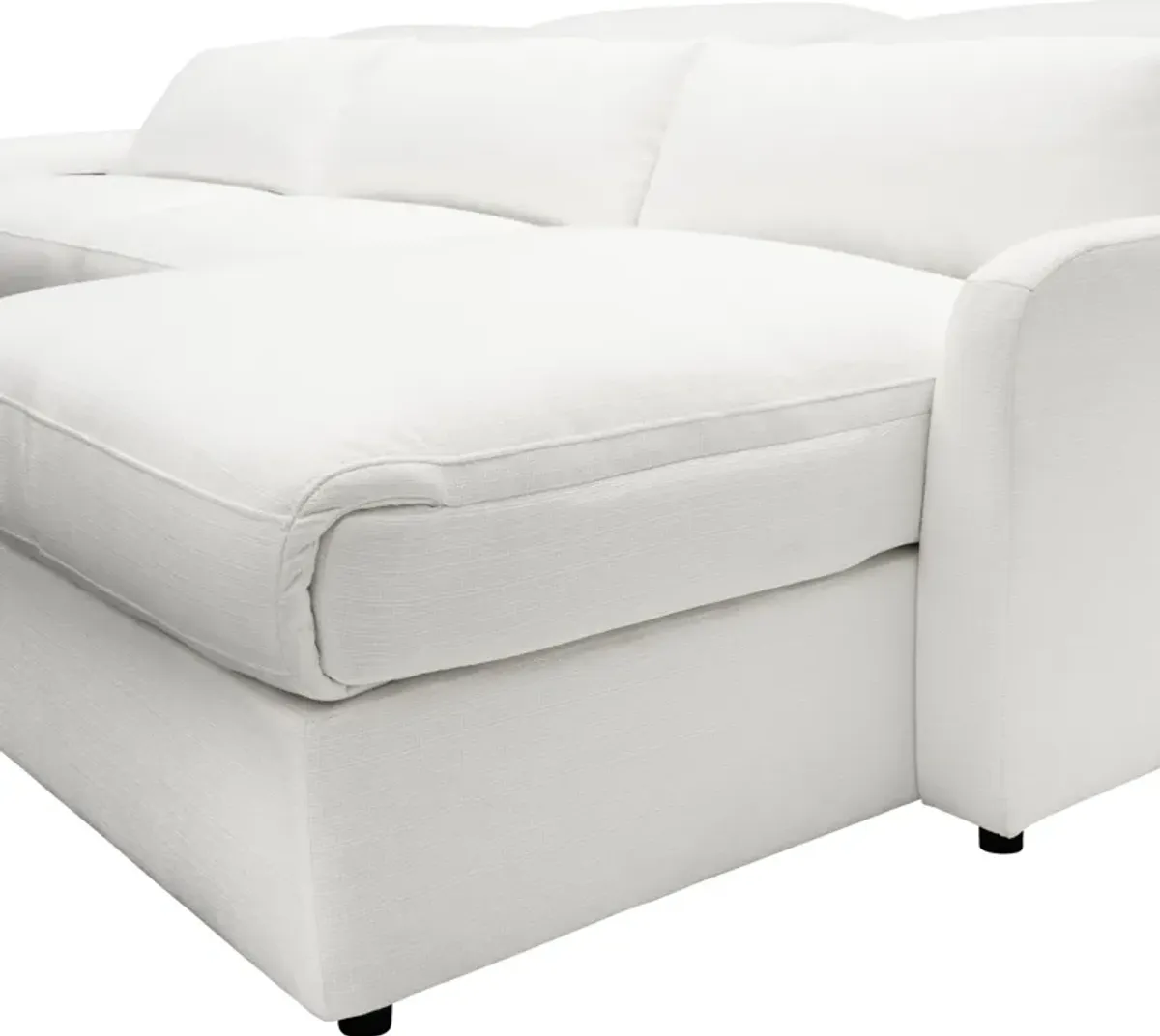 Gentry 3-Piece Dual-Power Reclining Sectional with Right-Facing Adjustable Chaise - Arctic