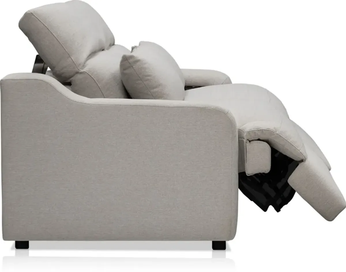 Gentry 2-Piece Dual-Power Reclining Loveseat - Dove