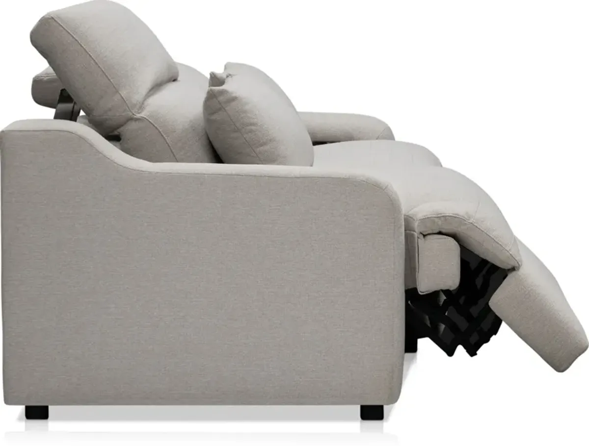 Gentry 2-Piece Dual-Power Reclining Loveseat - Dove