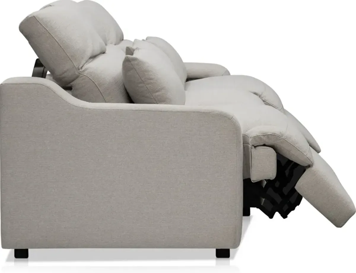 Gentry 3-Piece Dual-Power Reclining Sofa - Dove