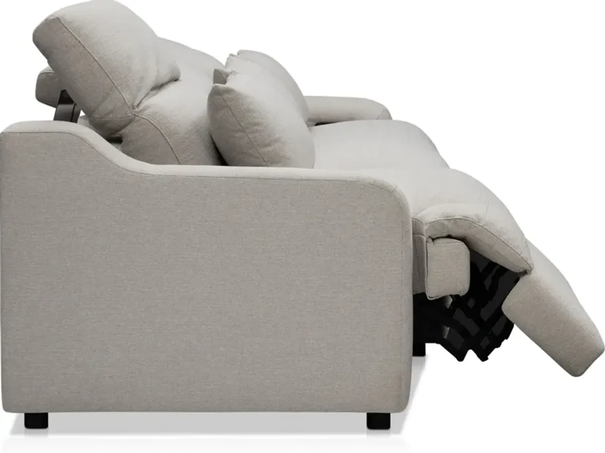 Gentry 3-Piece Dual-Power Reclining Sofa - Dove