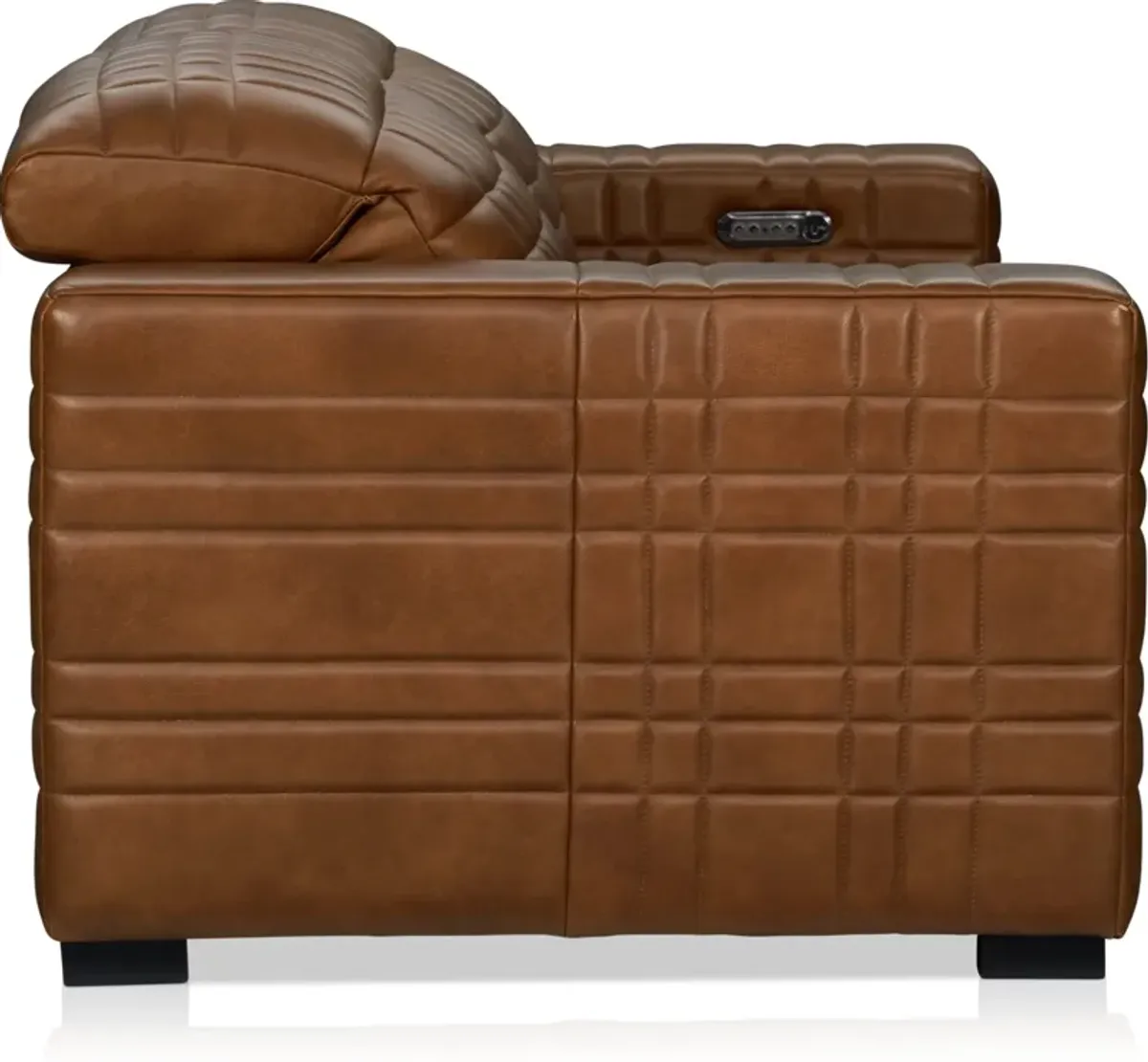 Ralston Dual-Power Reclining Loveseat - Brown