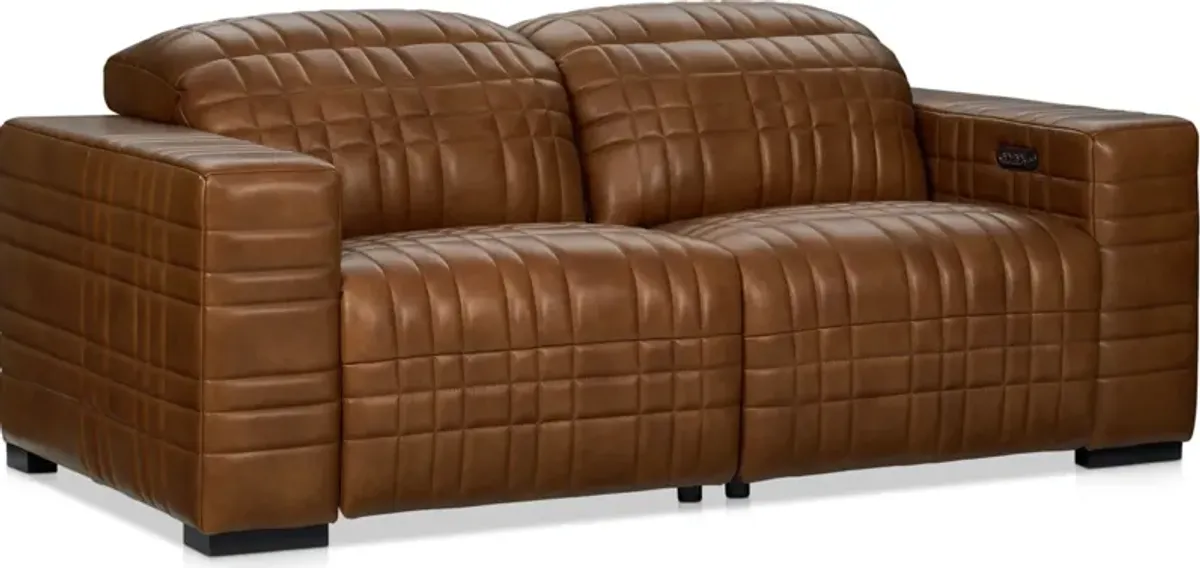 Ralston Dual-Power Reclining Loveseat - Brown