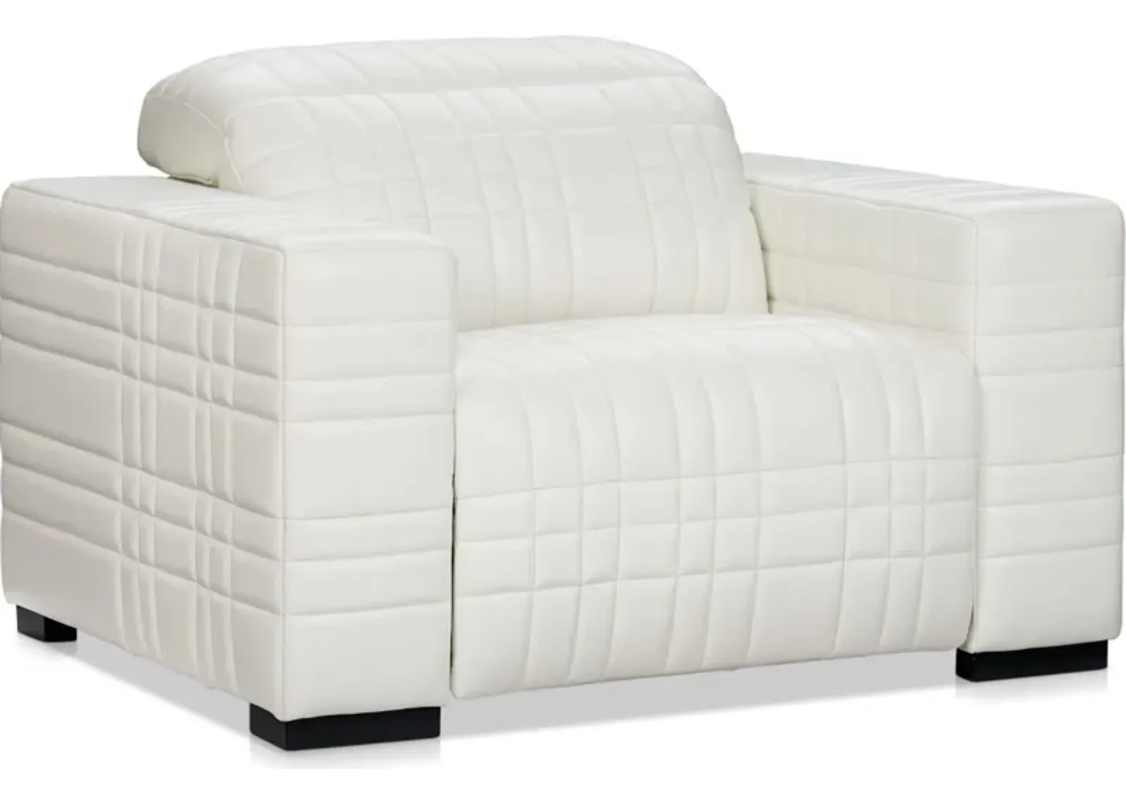 Ralston Dual-Power Recliner - White