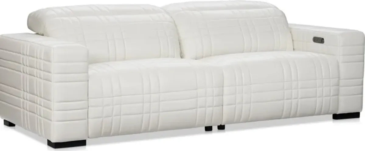 Ralston Dual-Power Reclining Sofa - White