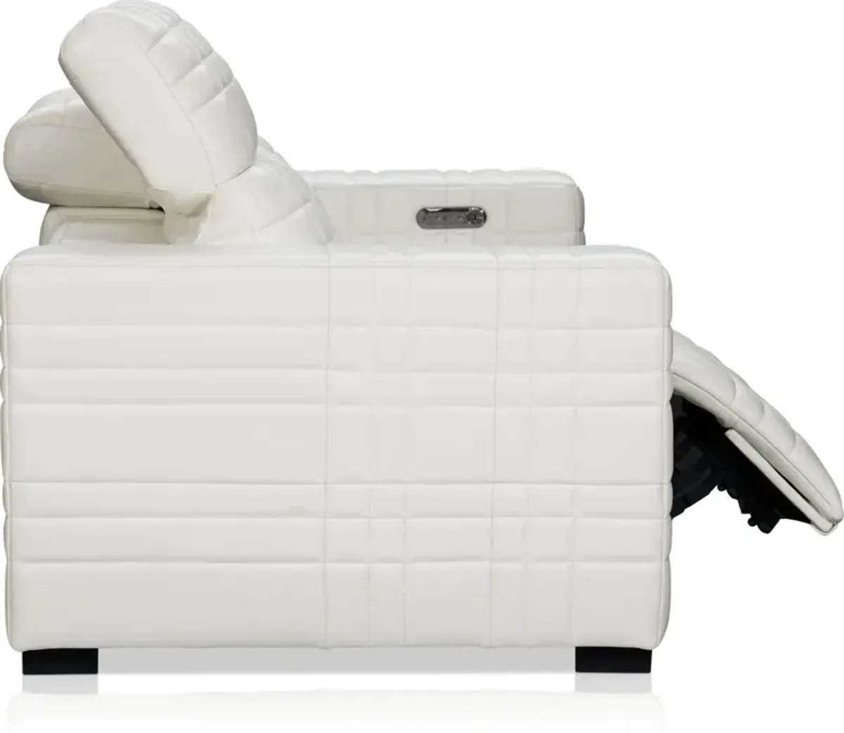 Ralston Dual-Power Reclining Loveseat - White