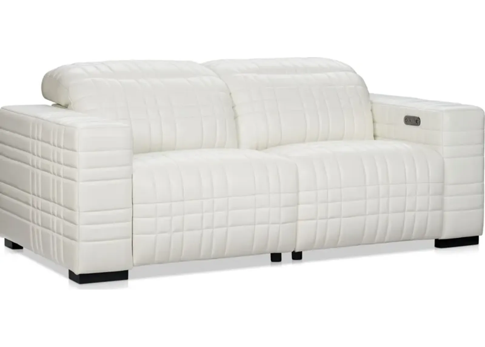 Ralston Dual-Power Reclining Loveseat - White