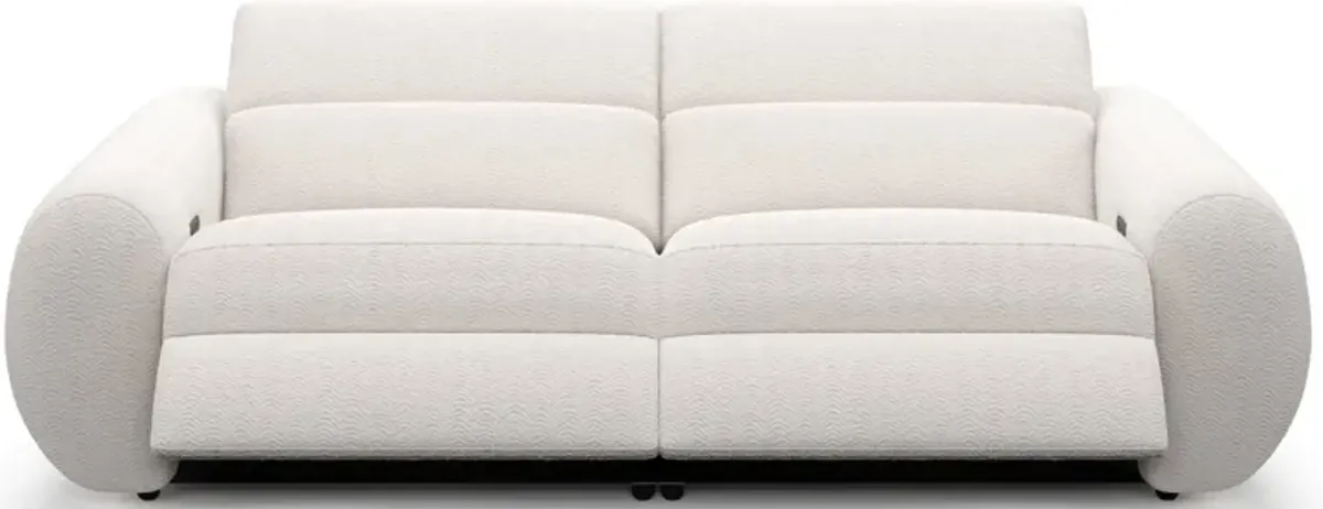 Aura Dual-Power Reclining Sofa - Ivory