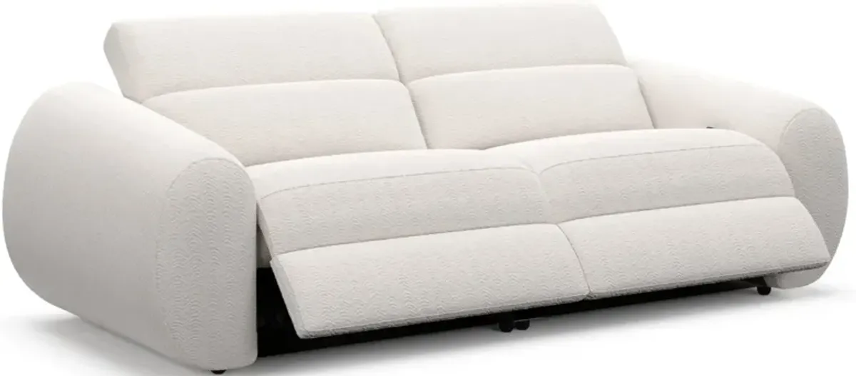 Aura Dual-Power Reclining Sofa - Ivory