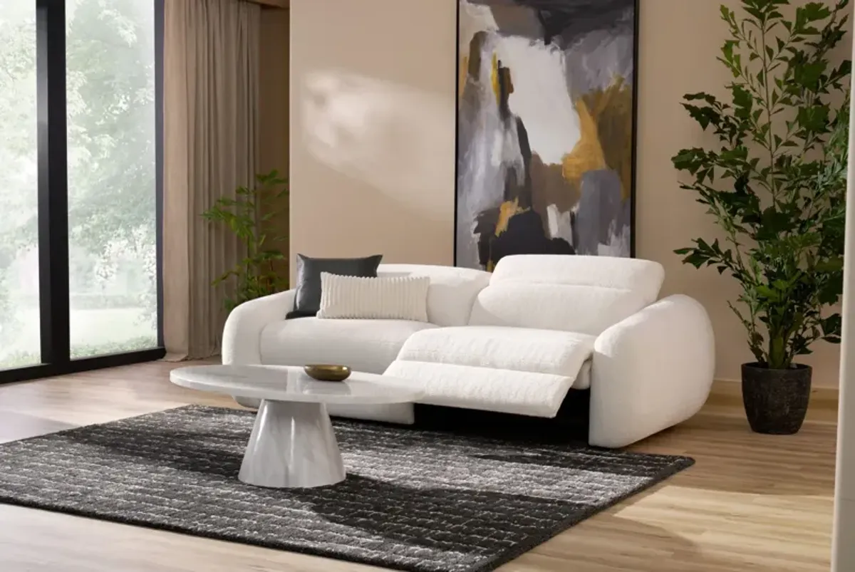 Aura Dual-Power Reclining Sofa - Ivory