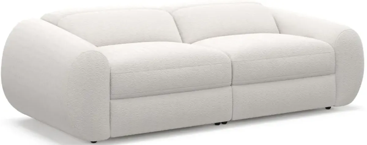 Aura Dual-Power Reclining Sofa - Ivory