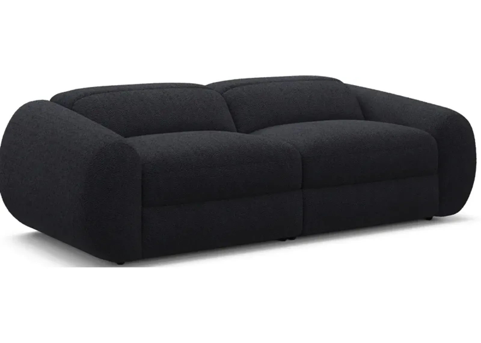 Aura Dual-Power Reclining Sofa - Black