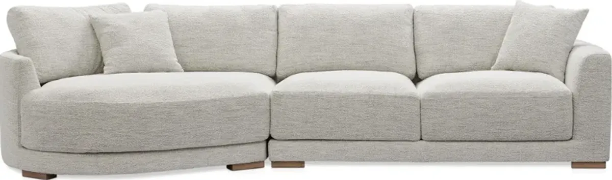 Solana 2-Piece Sectional with Left-Facing Cuddler - Ivory