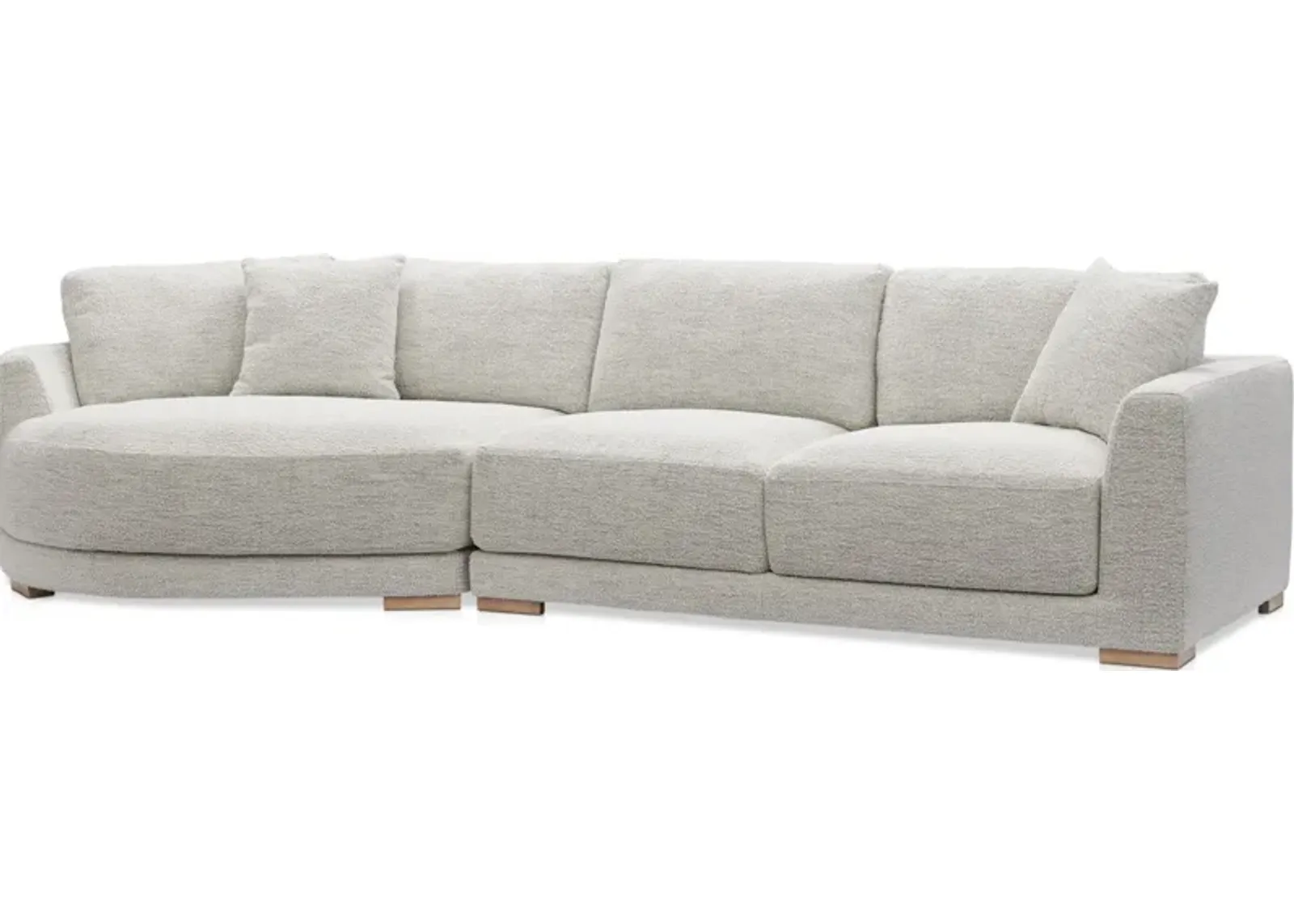 Solana 2-Piece Sectional with Left-Facing Cuddler - Ivory