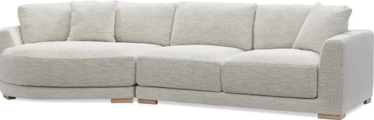 Solana 2-Piece Sectional with Left-Facing Cuddler - Ivory