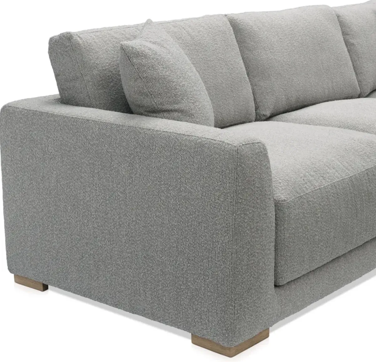 Solana 2-Piece Sectional with Right-Facing Cuddler - Gray