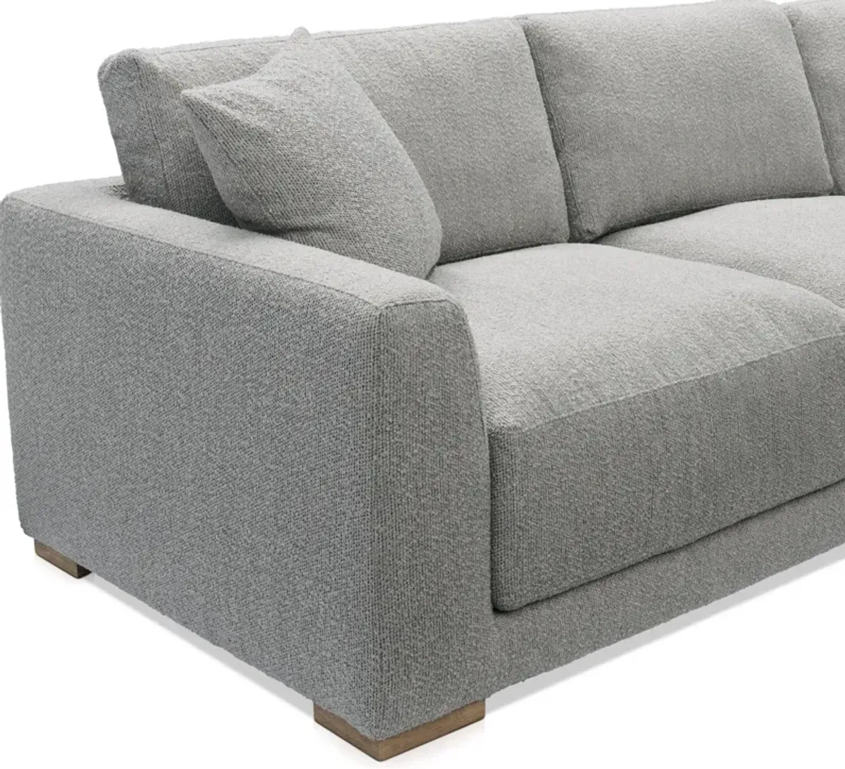 Solana 2-Piece Sectional with Right-Facing Cuddler - Gray