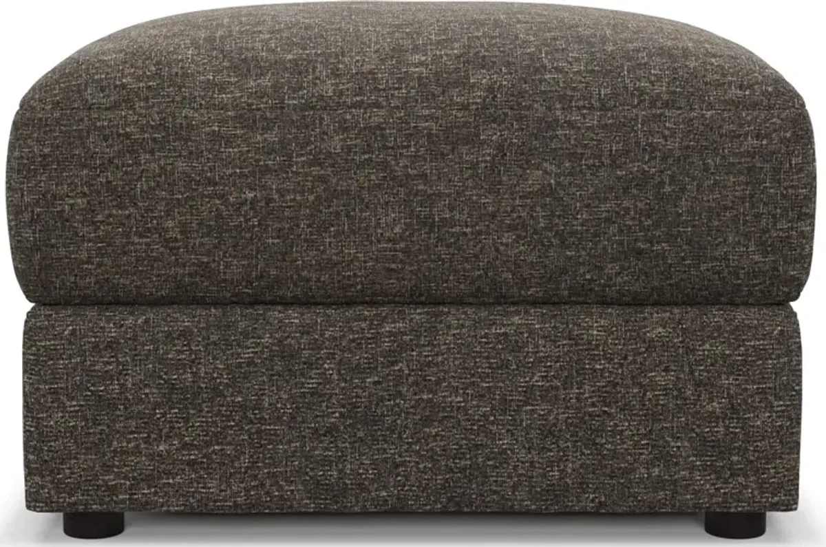 Ridley Foam Comfort Ottoman - M Walnut