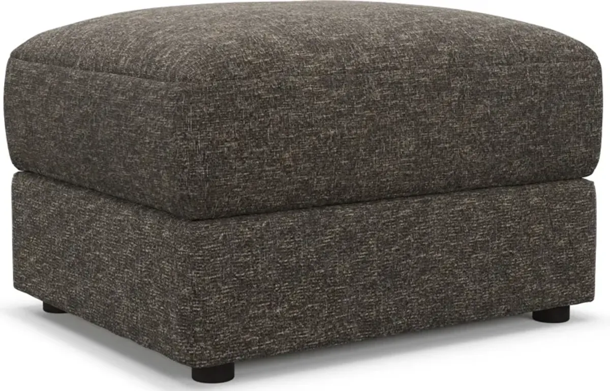 Ridley Foam Comfort Ottoman - M Walnut