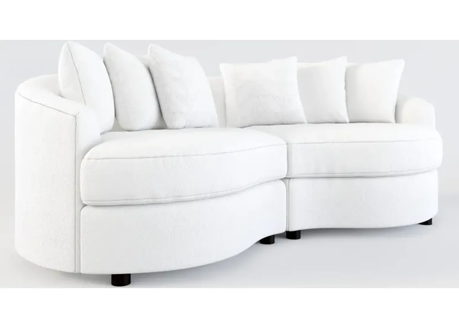 Allegra Foam Comfort 2-Piece Sectional - Lovie Chalk