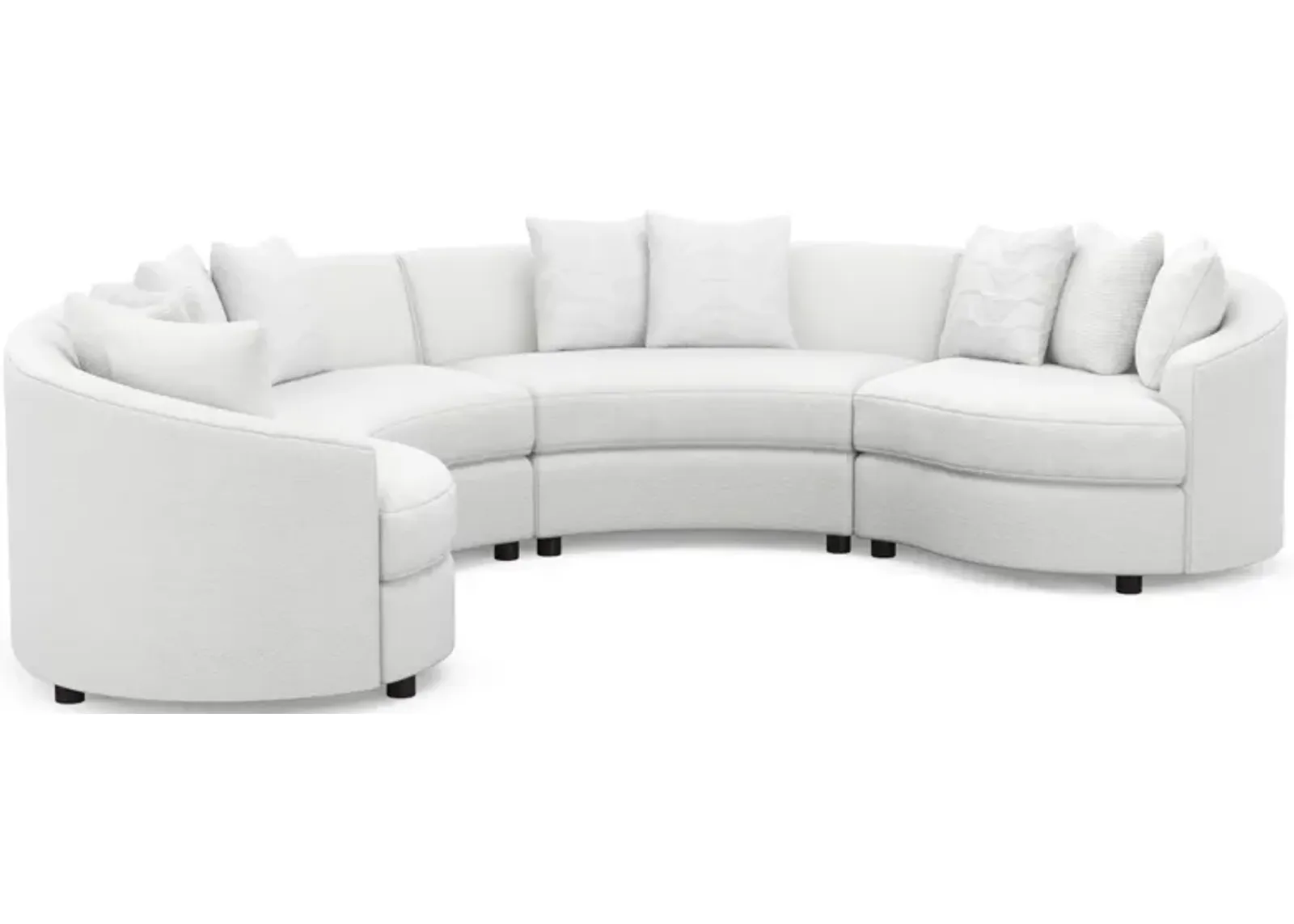 Allegra Foam Comfort 4-Piece Sectional - Lovie Chalk