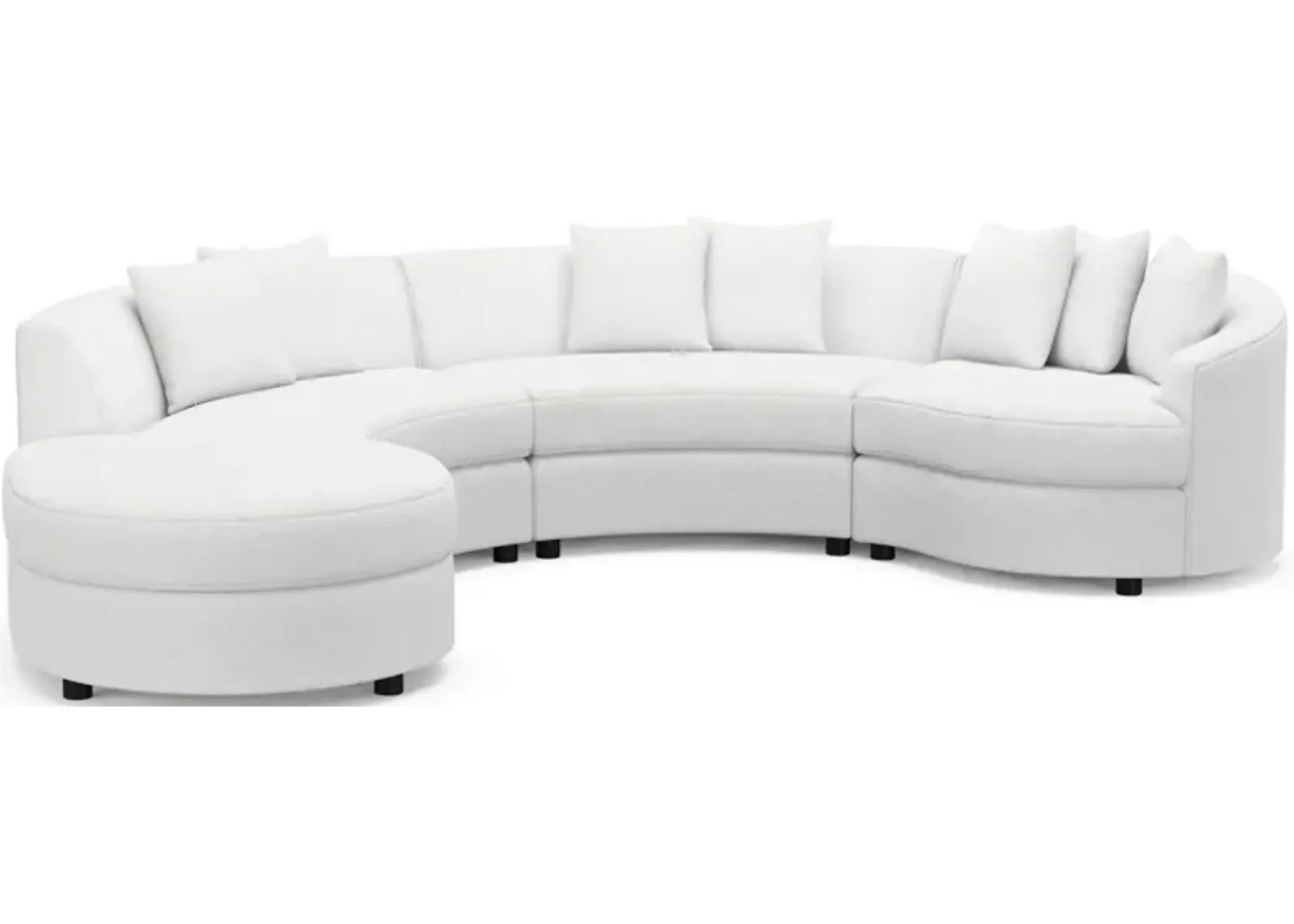 Allegra 4-Piece Sectional with Left-Facing Chaise - Lovie Chalk