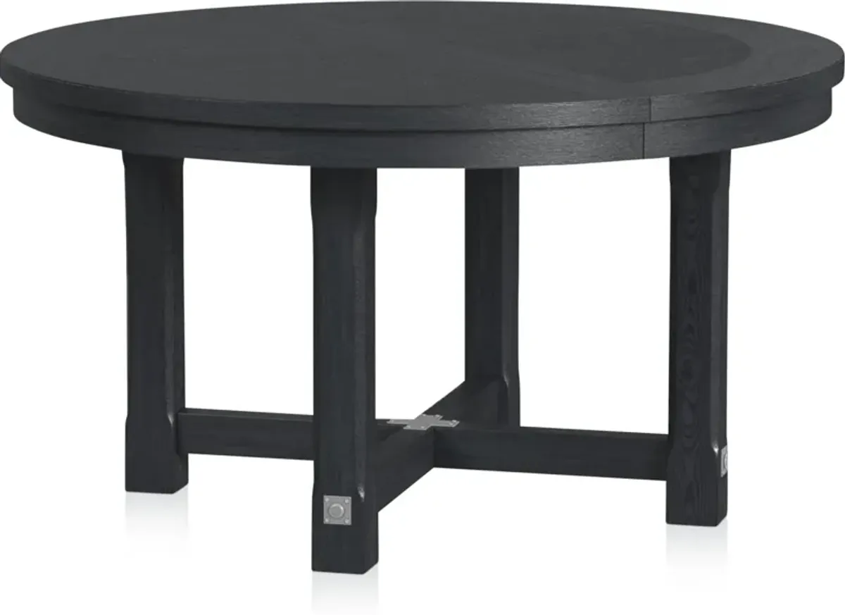 Madrid Extendable Round Dining Table - Black