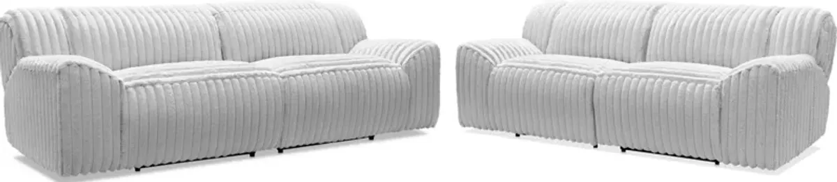 Koala Dual-Power Reclining Sofa and Loveseat Set