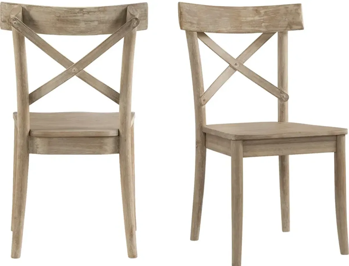 Dunbar Set of 2 Dining Chairs - Natural