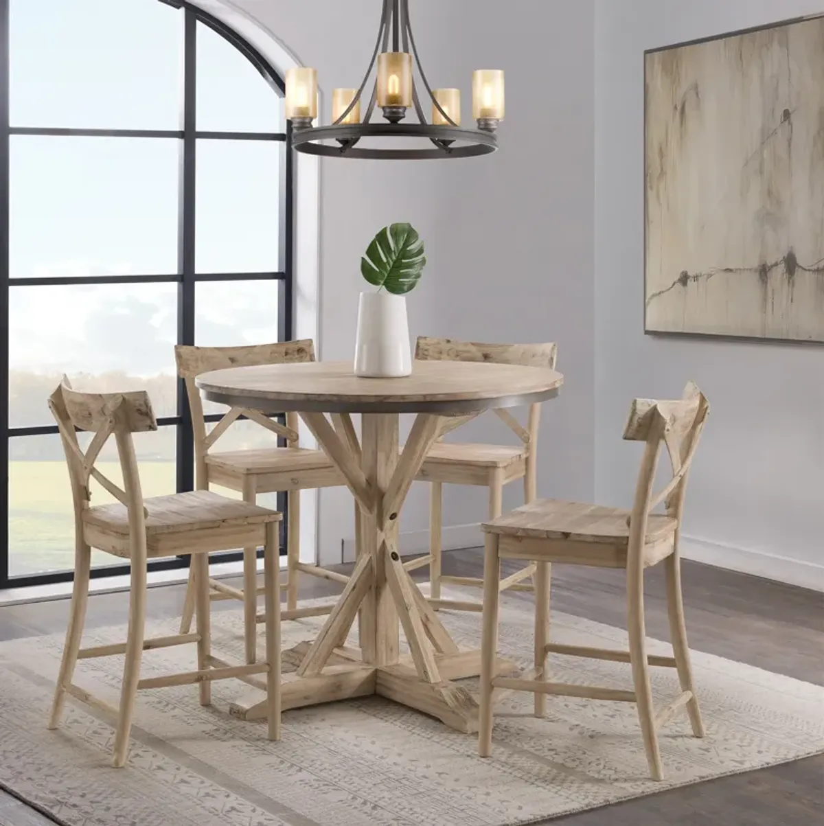 Dunbar Round Counter-Height Dining Table