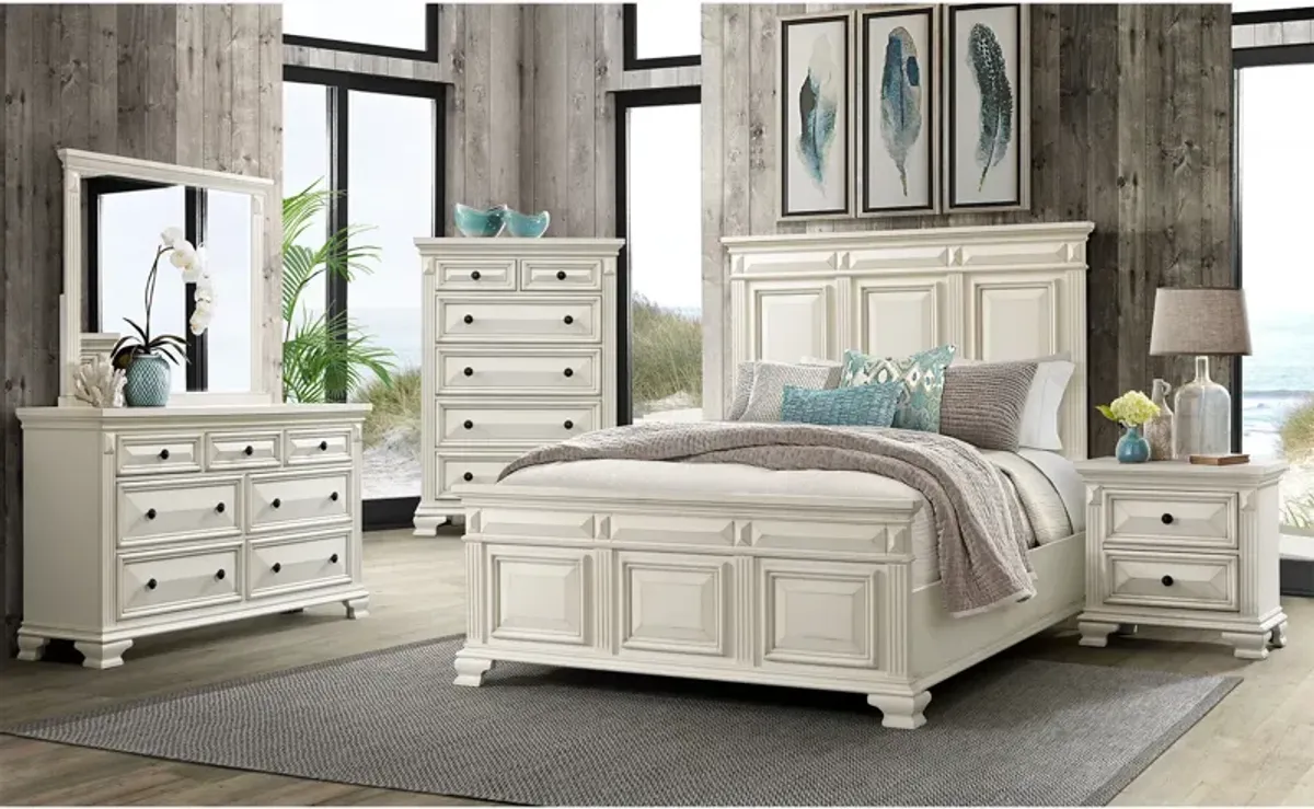 Senna 2 Drawer Nightstand - White