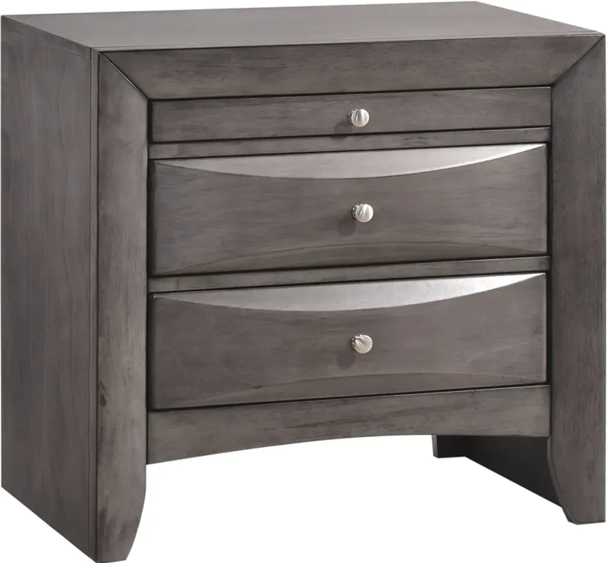 Wisteria 2 Drawer Nightstand - Gray