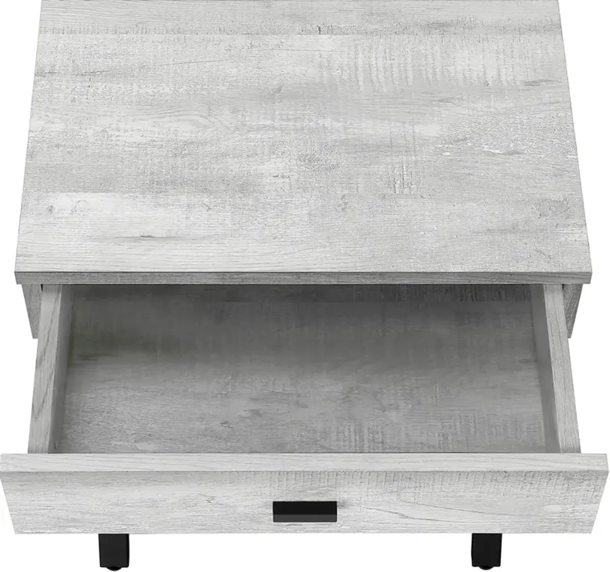 Gillespie Nightstand - Gray/Black