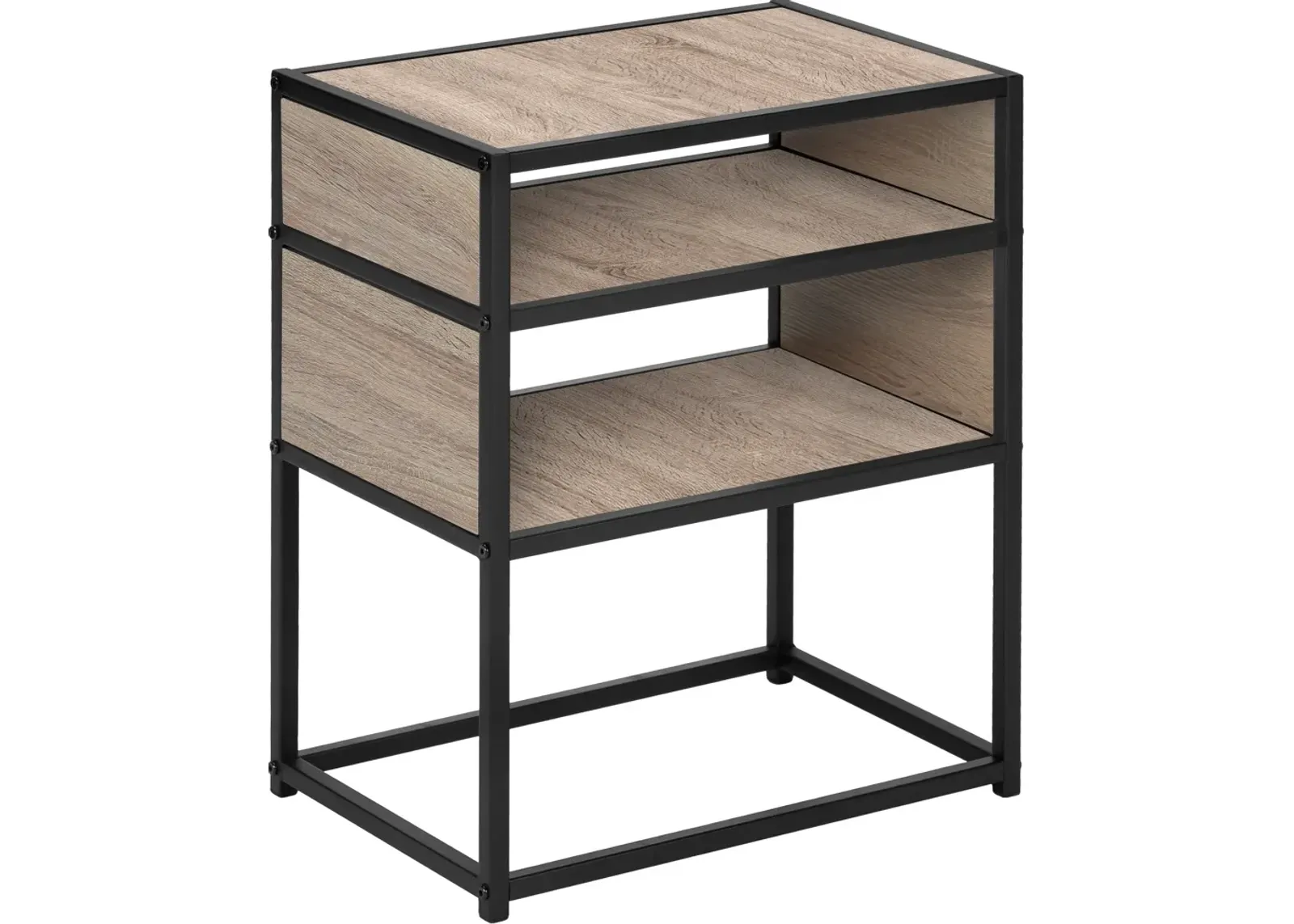 Quinton Nightstand - Brown/Black