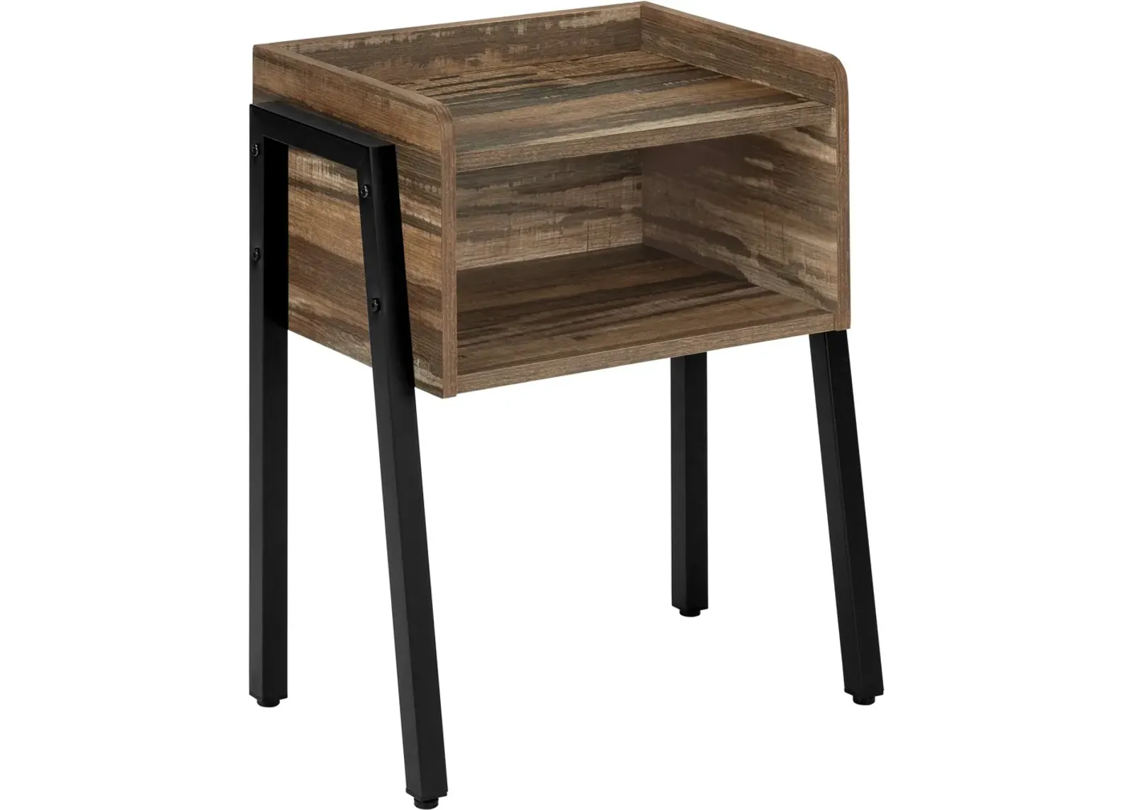 Warrick Nightstand - Dark Brown/Black