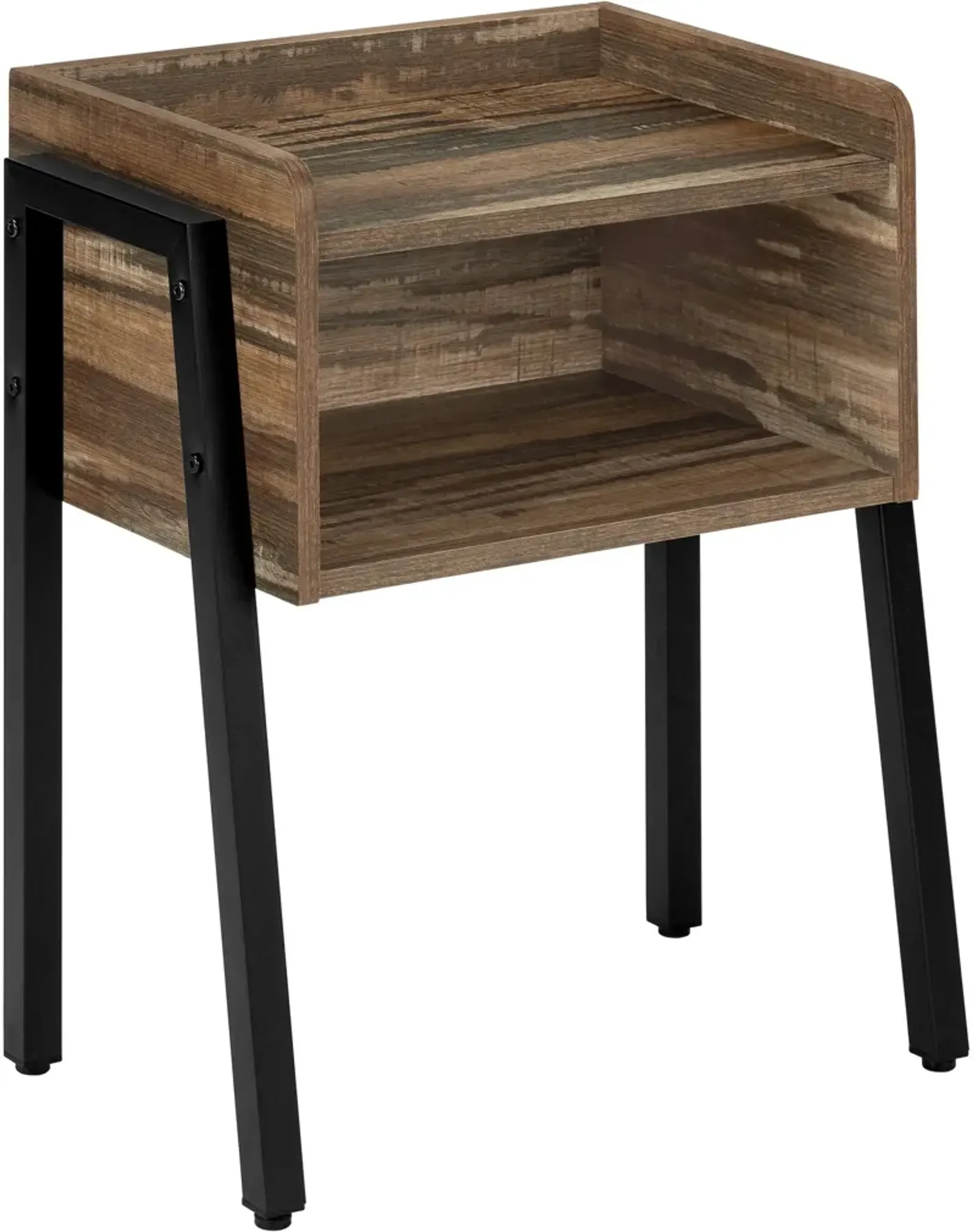 Warrick Nightstand - Dark Brown/Black