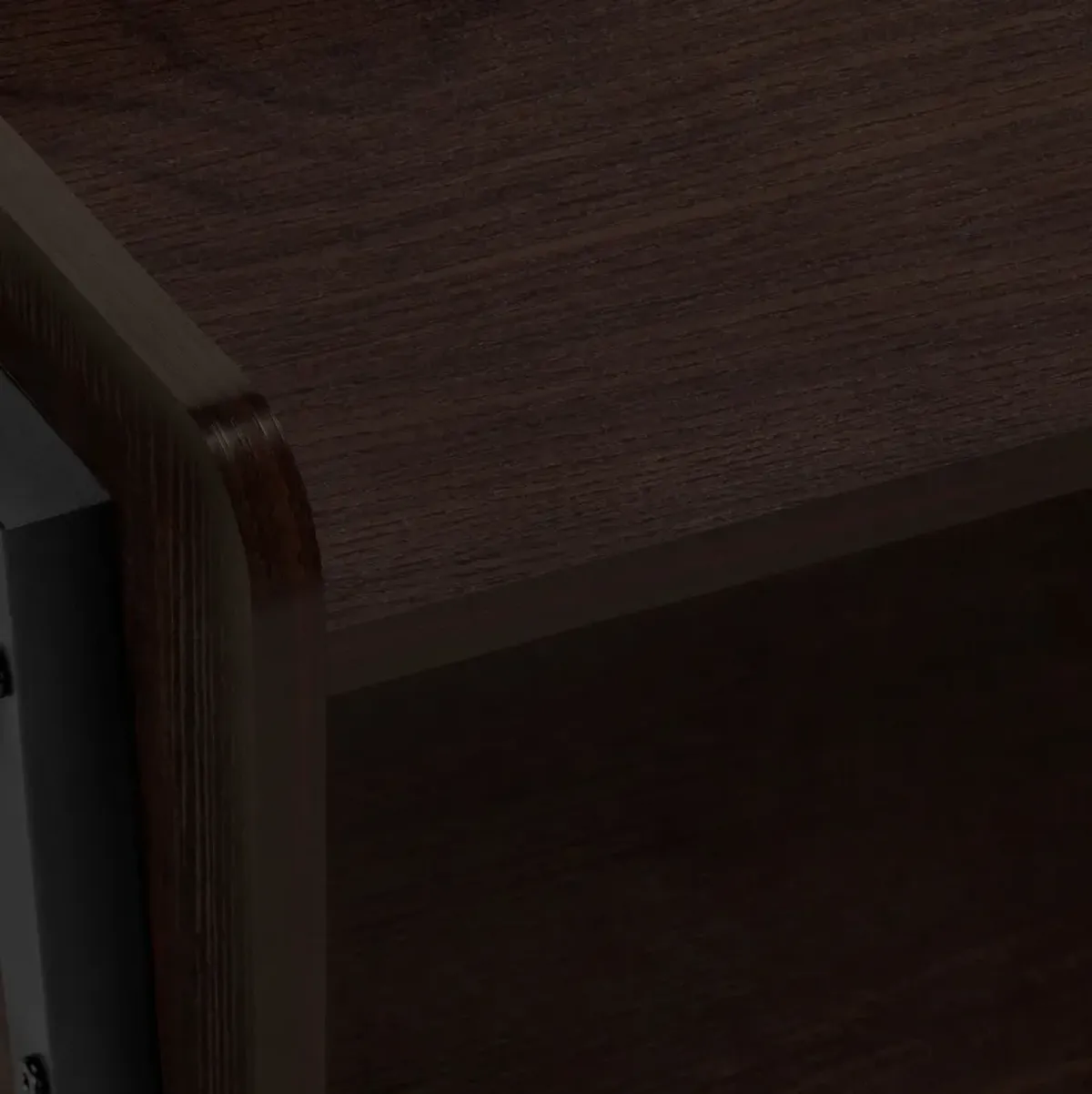 Warrick Nightstand - Mahogany/Black