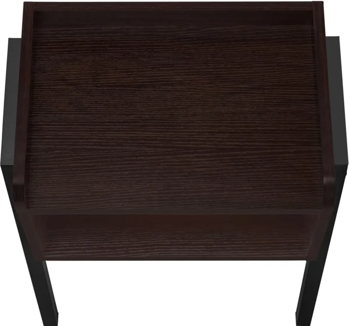 Warrick Nightstand - Mahogany/Black