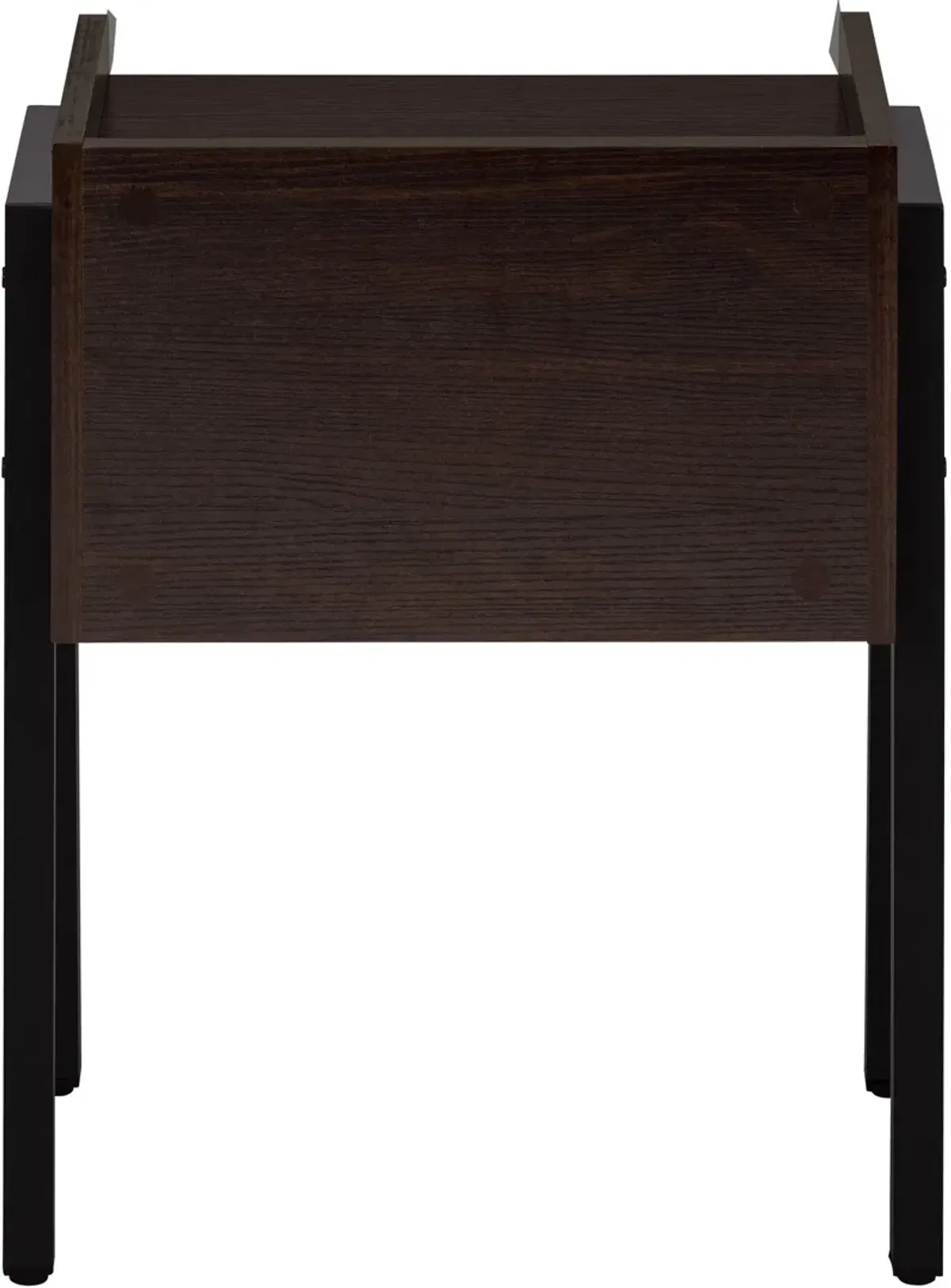 Warrick Nightstand - Mahogany/Black