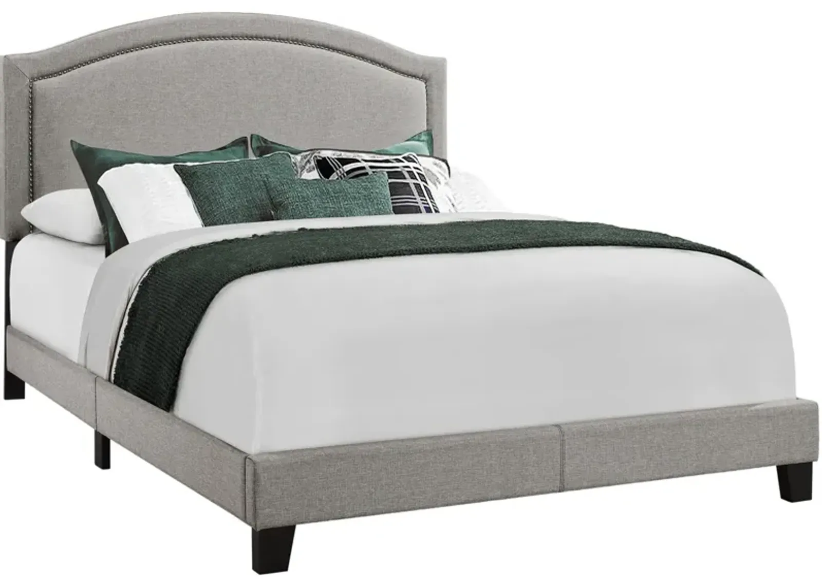 JoEllen Queen Upholstered Bed - Gray