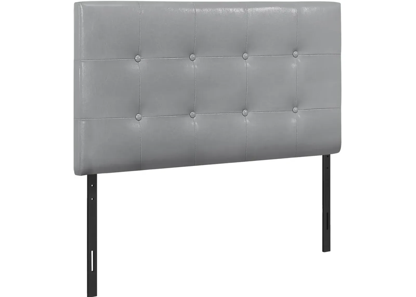 Kennedy Twin Upholstered Headboard - Gray Vegan Leather