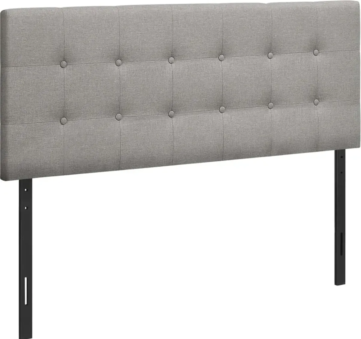 Kennedy Full Upholstered Headboard - Gray