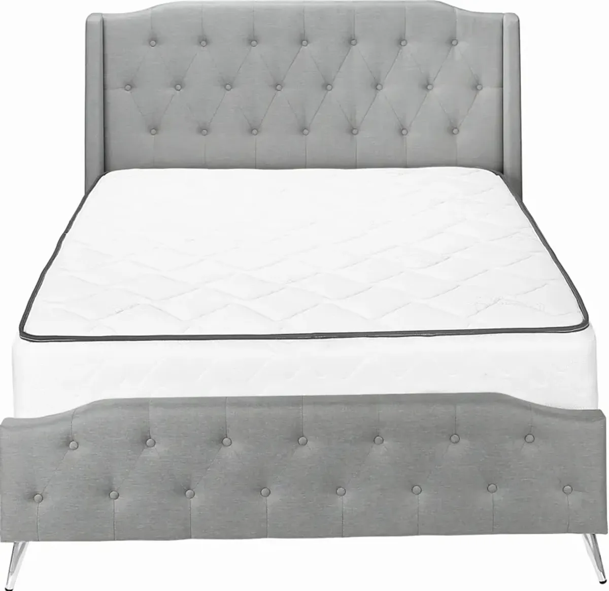 Alejandro Queen Upholstered Bed - Gray