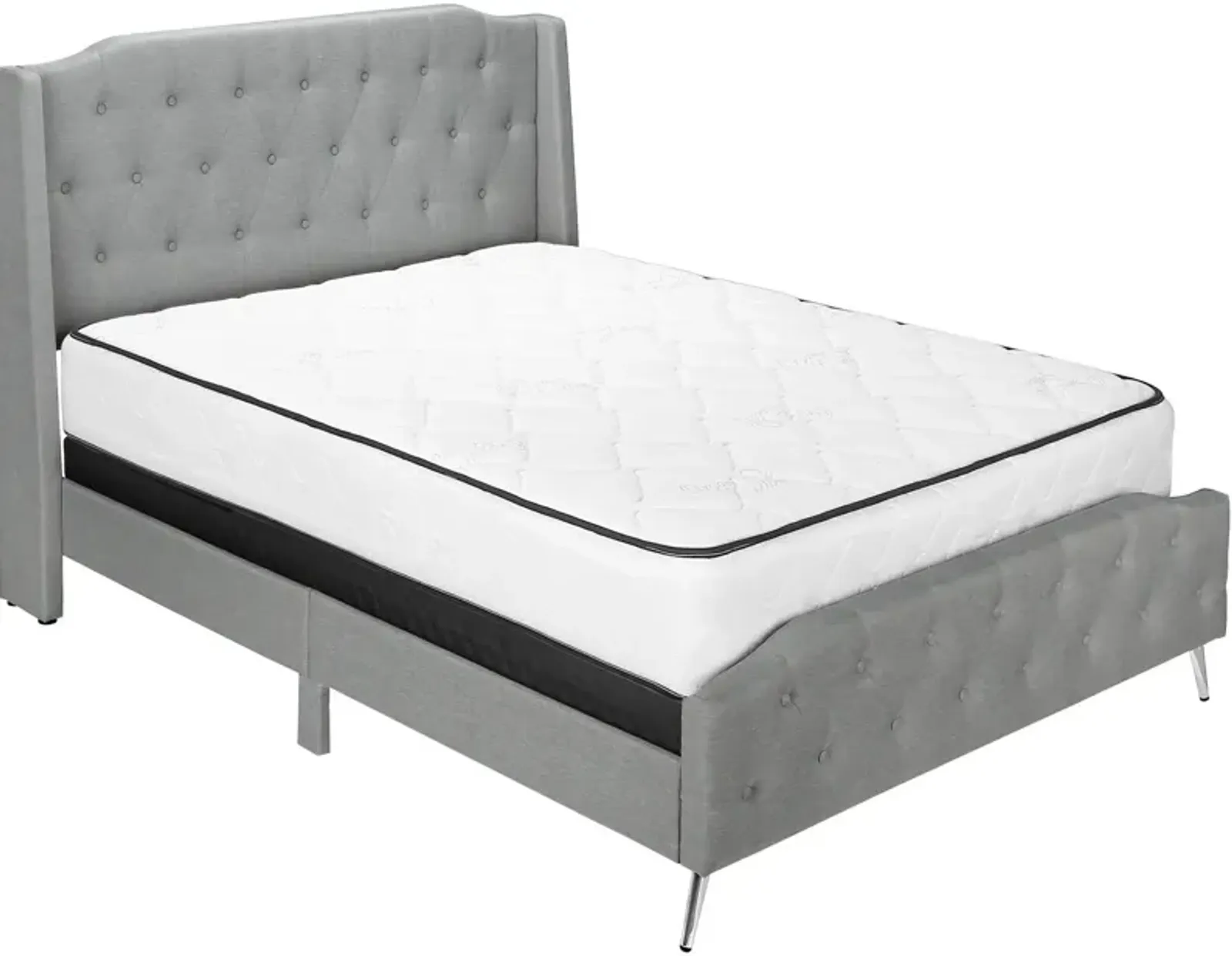 Alejandro Queen Upholstered Bed - Gray