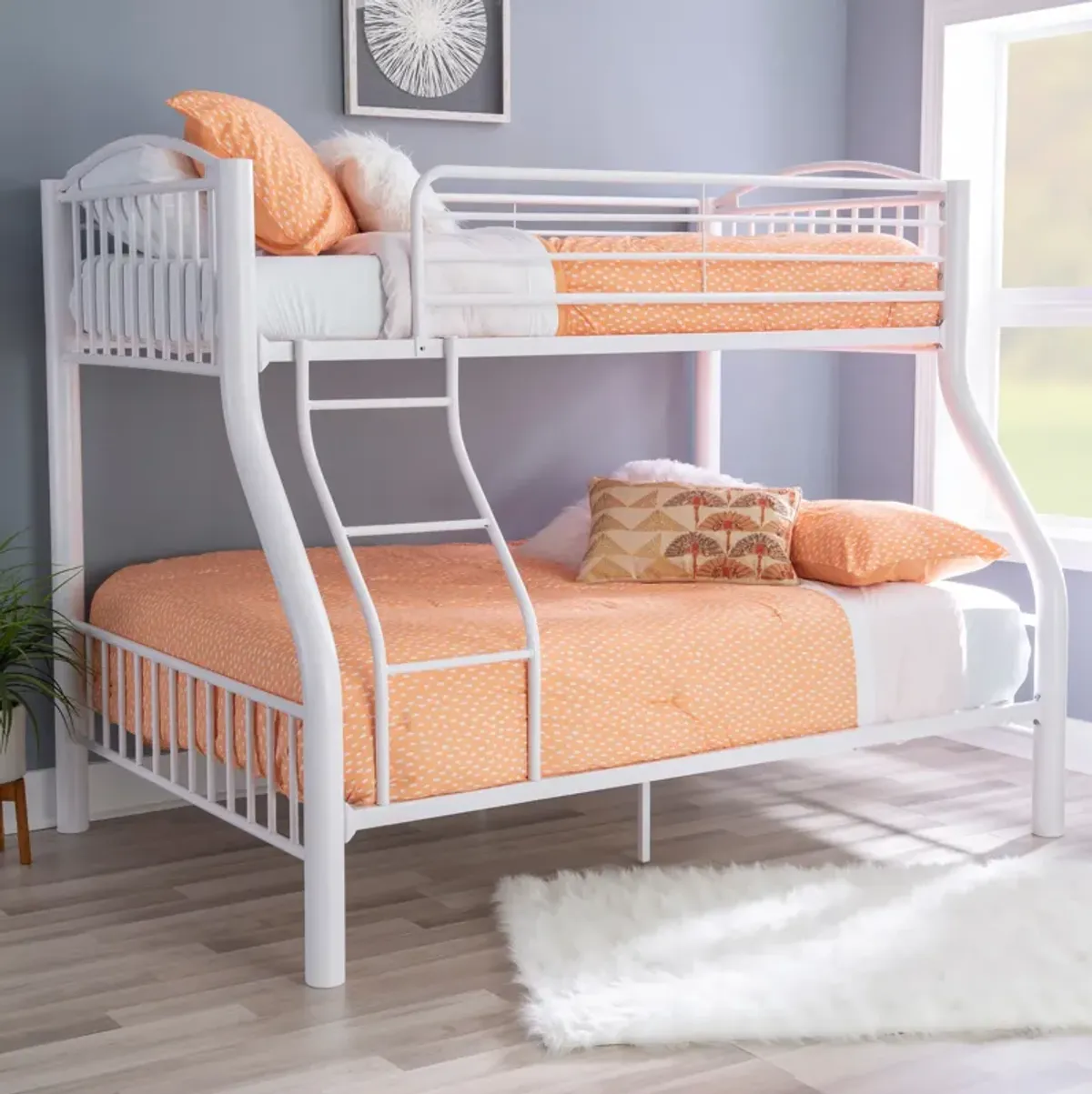 Baylor Twin Over Full Bunk Bed - White