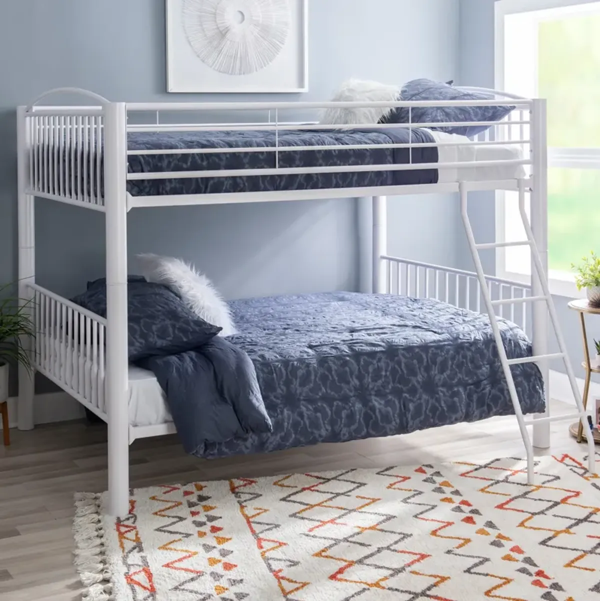 Rufio Full Over Full Bunk Bed - White